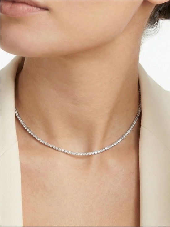 Neiman Marcus Jewelry - 18k 18ct Tennis Necklace